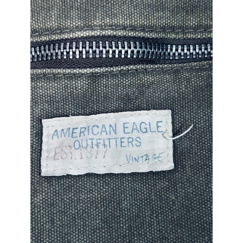 American Eagle Outfitters vintage military-style canvas messenger bag Army Style - Picture 5 of 10